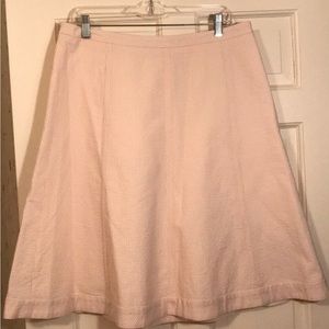 Banana Republic seersucker A-line skirt.
